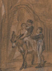 Study for the Oil Painting The Children of Theophilus Levitt, Esquire